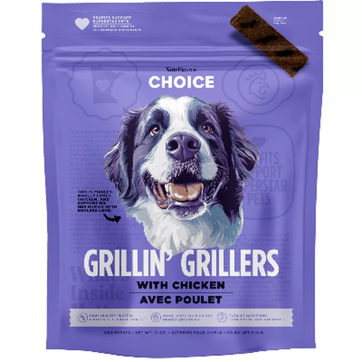 NutriSource Choice Chicken Grillin Grillers Dog Treats