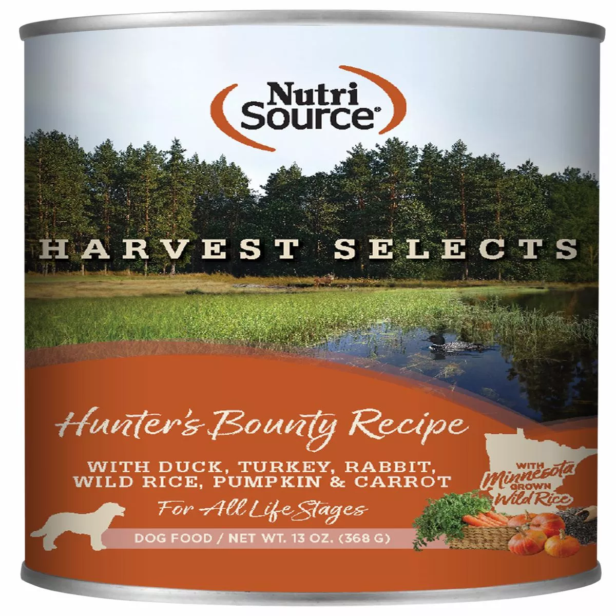 NutriSource Harvest Selects Hunters Bounty Recipe Wet Dog Food