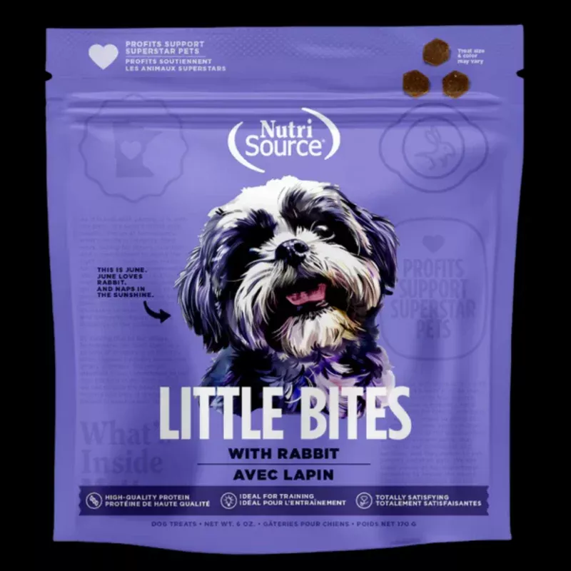 Nutrisource Little Bites Rabbit Dog Treats 6oz