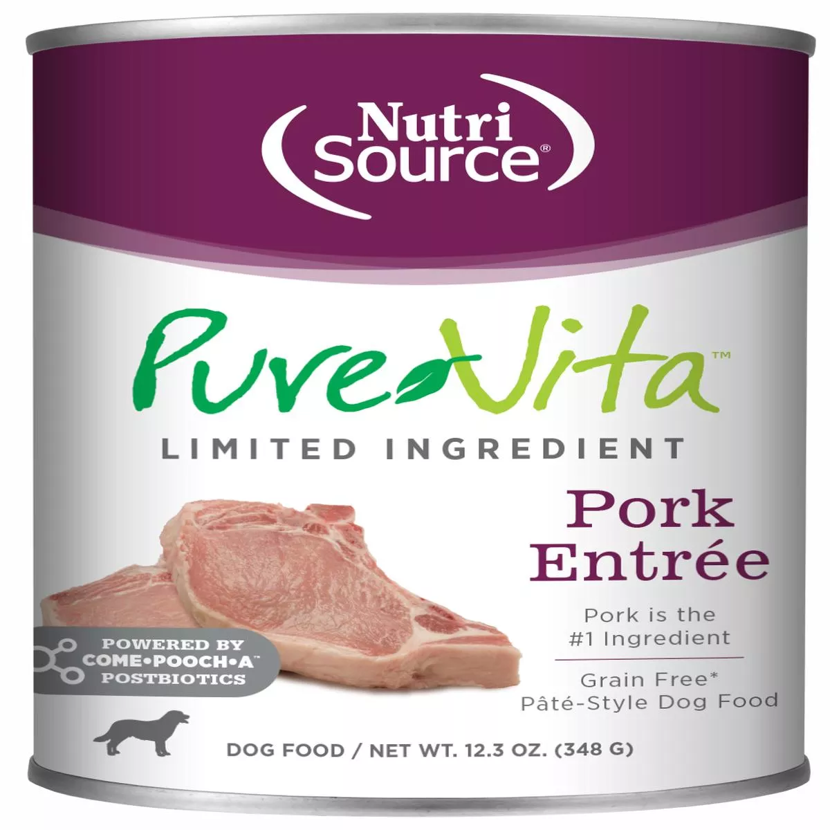 NutriSource Pork Entre Limited Ingredient Wet Dog Food
