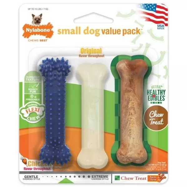 Nylabone FlexiChew Small Dog Value Pack