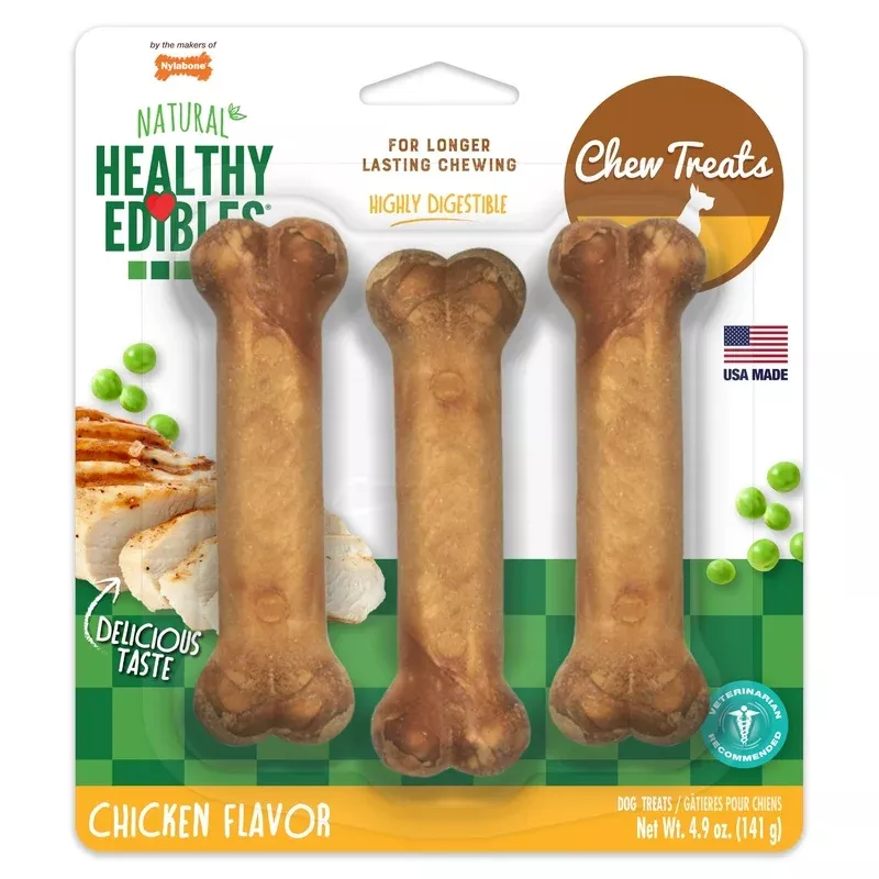 Nylabone Healthy Edibles All-Natural Long Lasting Chicken Dog Chew Treats Small/Regular – Transform Your Backyard into a Wildlife Oasis for All Creatures