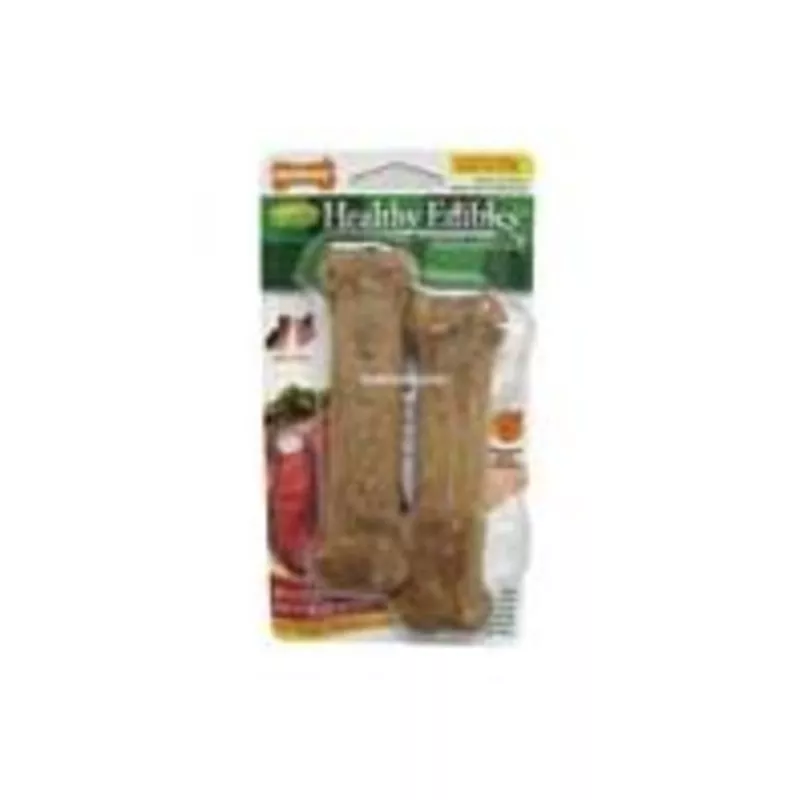 Nylabone Healthy Edibles Natural Roast Beef Flavored Dog TreatsTwin PackRegular
