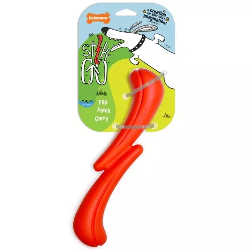 Nylabone, Nylabone Stik-GO Interactive Dog Toy for Dog Enrichment – Firm Yet Flexible Dog Fetch Toy for Creati, Stik-Go, 1 Each