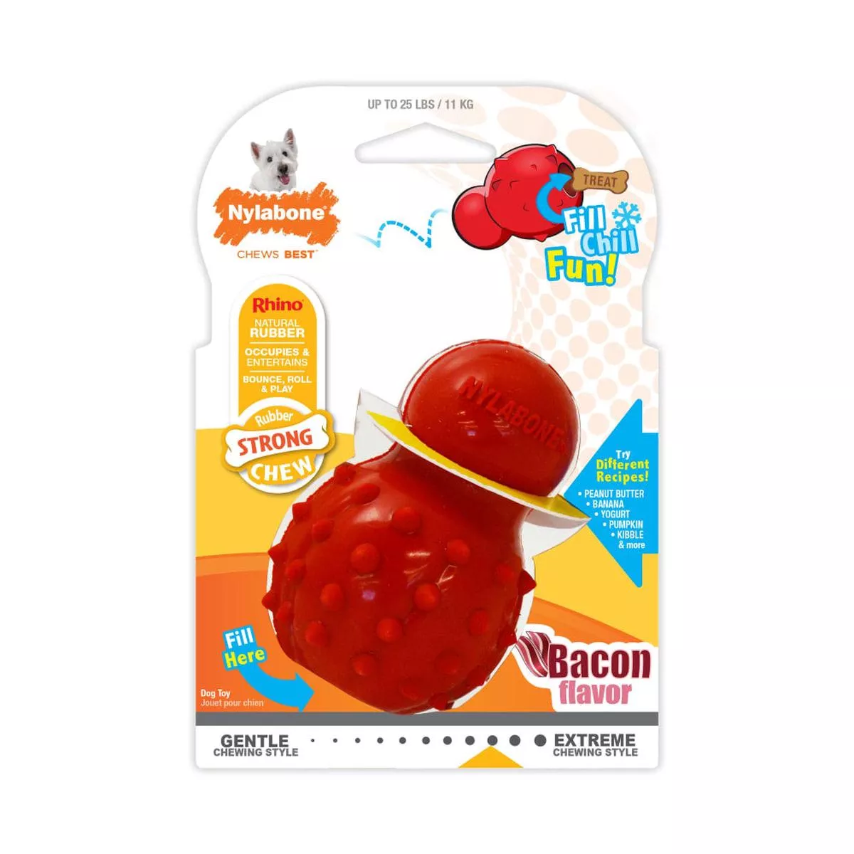Nylabone Strong Chew Cone | Bacon Flavour | Medium