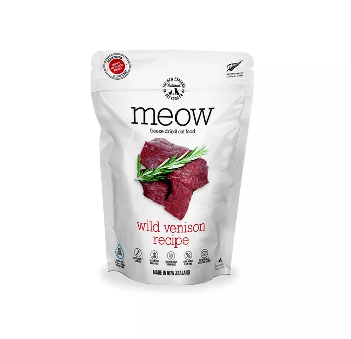 NZ Meow - Freeze-dried Cat Bites Wild Venison Recipe
