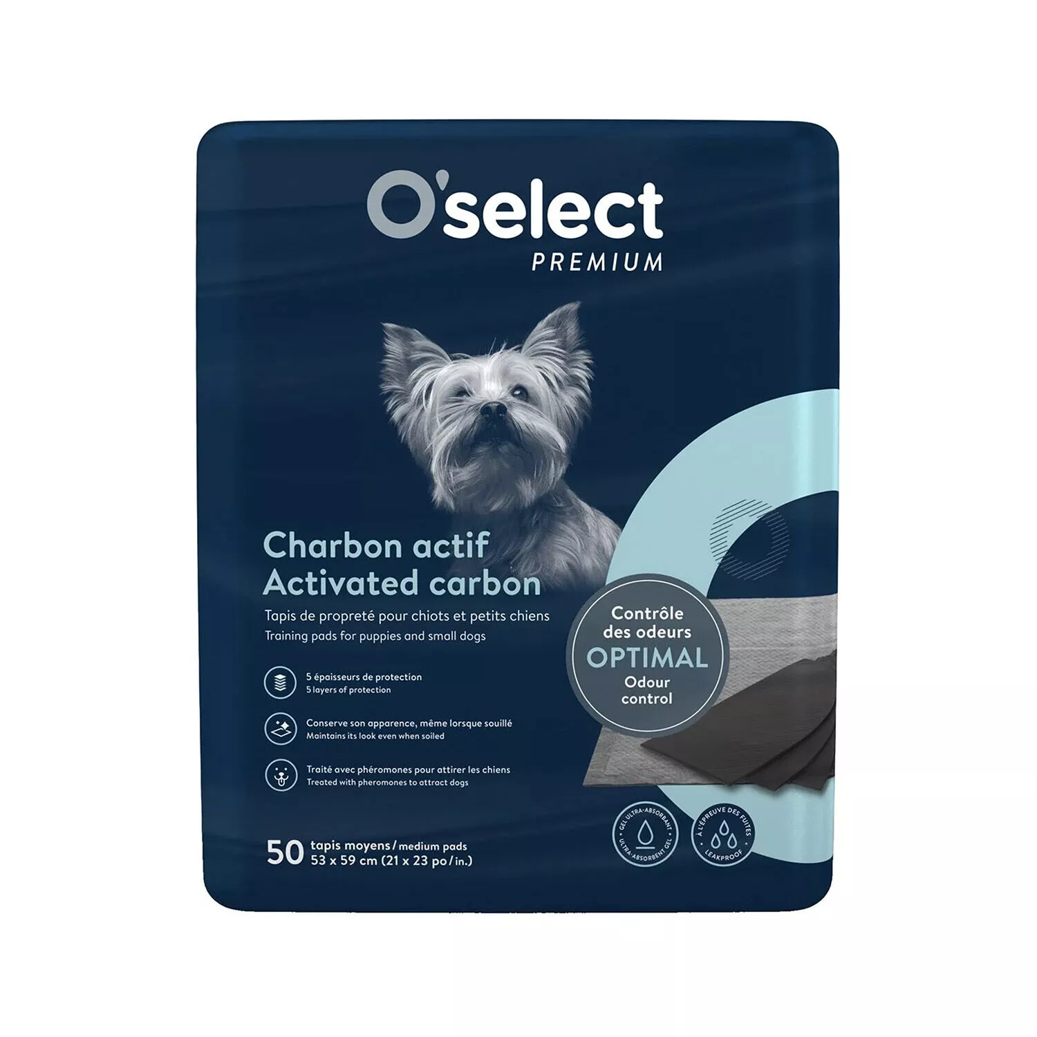 O'select Carbon Training Pads Puppy and Small Dog