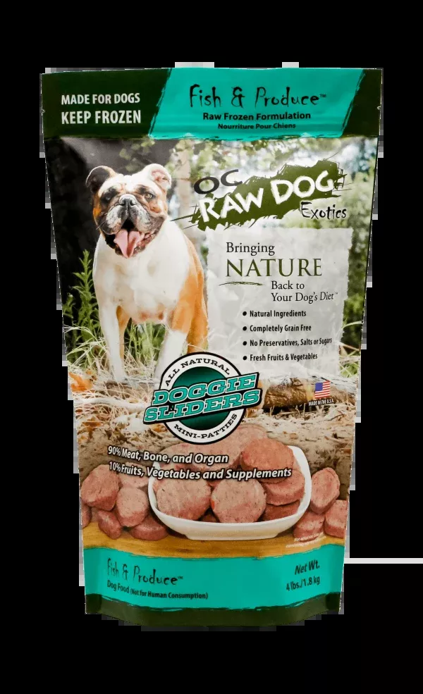 OC Raw Dog Frozen Fish & Produce Sliders