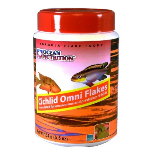 Ocean Nutrition, Ocean Nutrition Cichlid Omni Flakes Fish Food, 1 Each/1.2 Oz