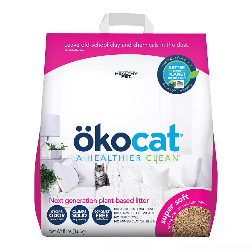 Okocat, Super Soft Plant Based Clumping Litter - 3.6 kg