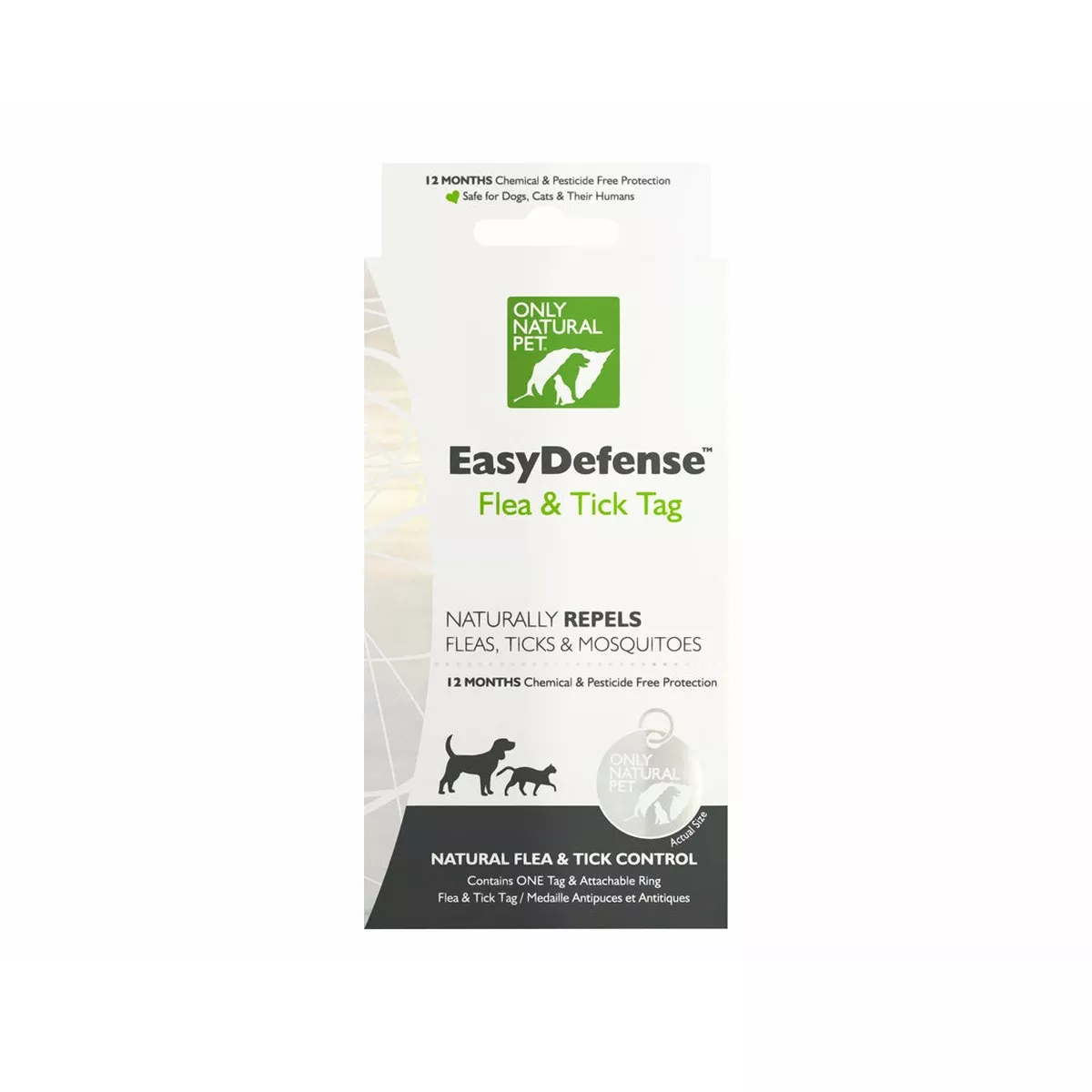 Only Natural Pet Easy Defense Flea & Tick Tag for Dogs & Cats