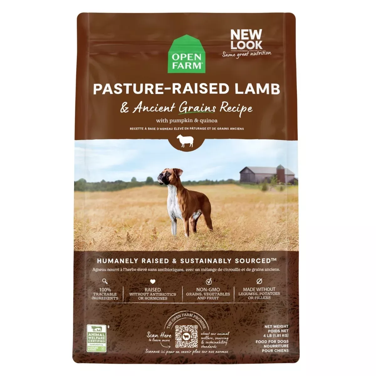 Open Farm Ancient Grains Dry Dog Food - Lamb Recipe