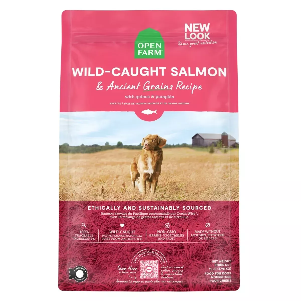 Open Farm Ancient Grains Dry Dog Food - Salmon Recipe