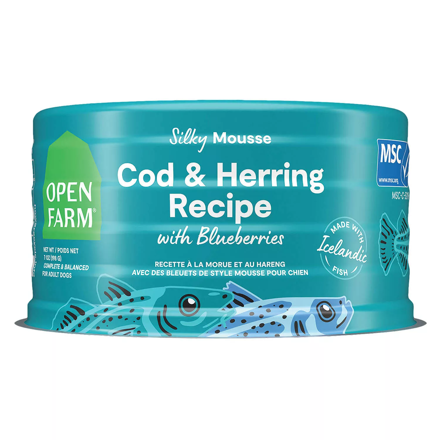 Open Farm, Can, Adult Dog - Cod Recipe with Blueberries