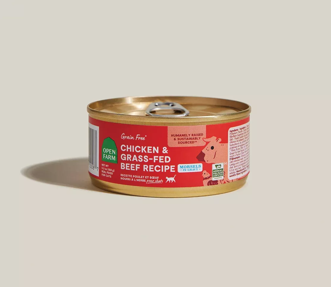 Open Farm - Chicken & Grass-Fed Beef Morsels in Gravy 5.3oz
