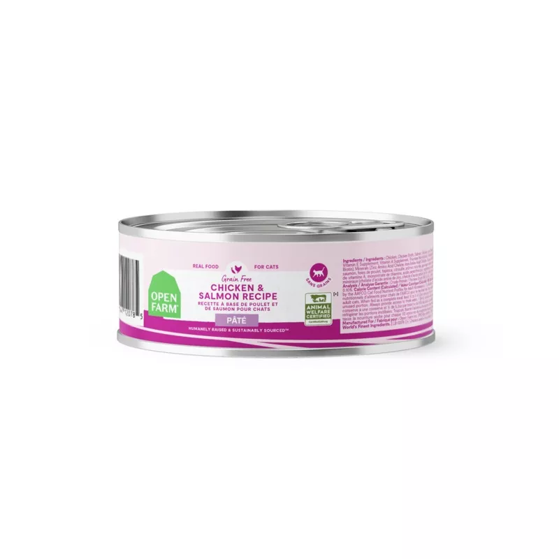 Open Farm Chicken & Salmon Pt For Cats 2.8oz Can