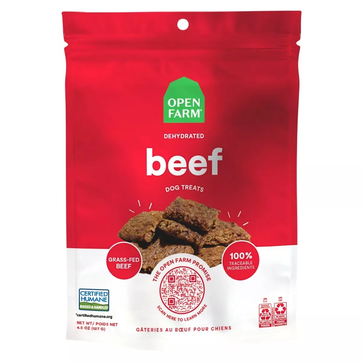 Open Farm Dehydrated Dog Treats - Beef