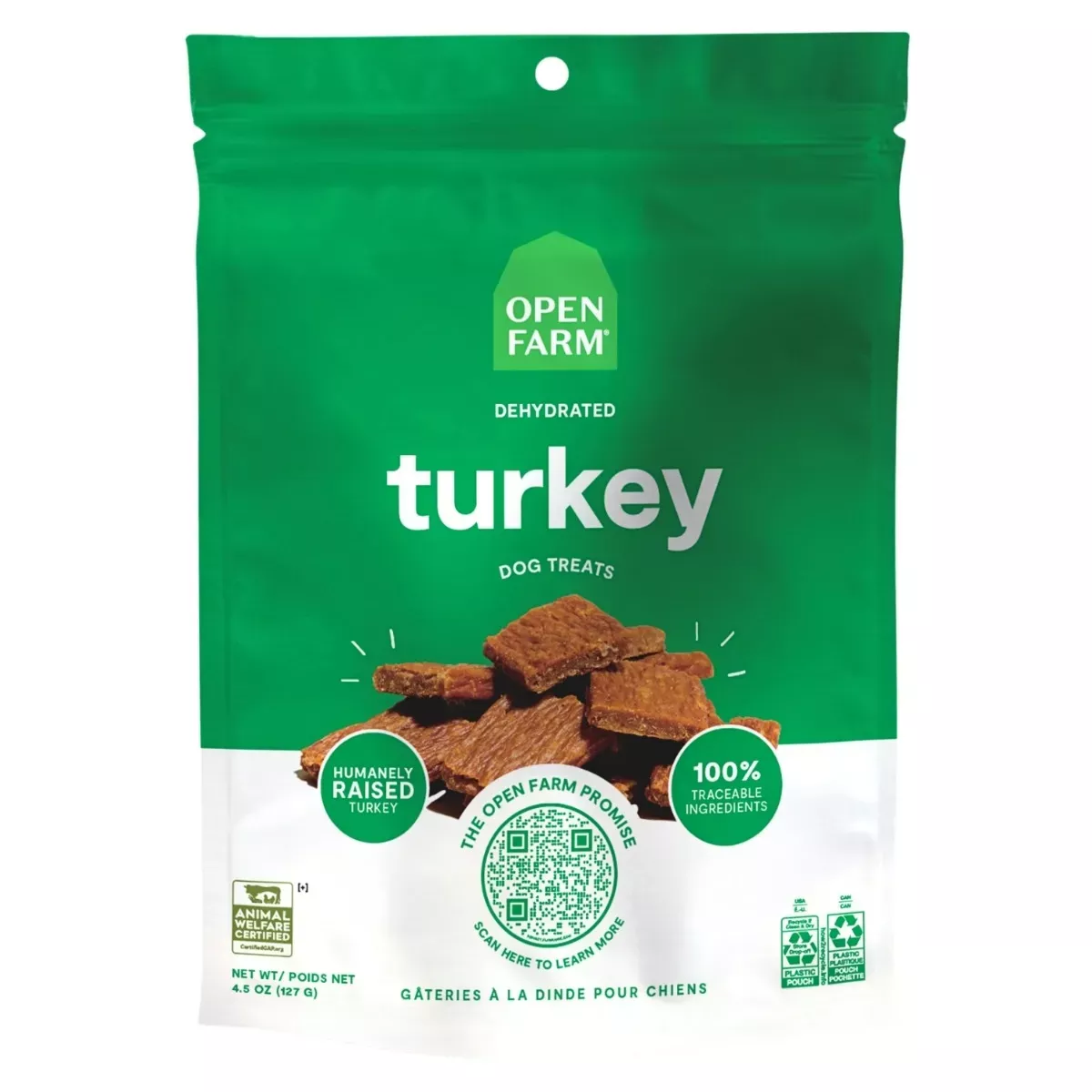 Open Farm Dehydrated Dog Treats - Turkey