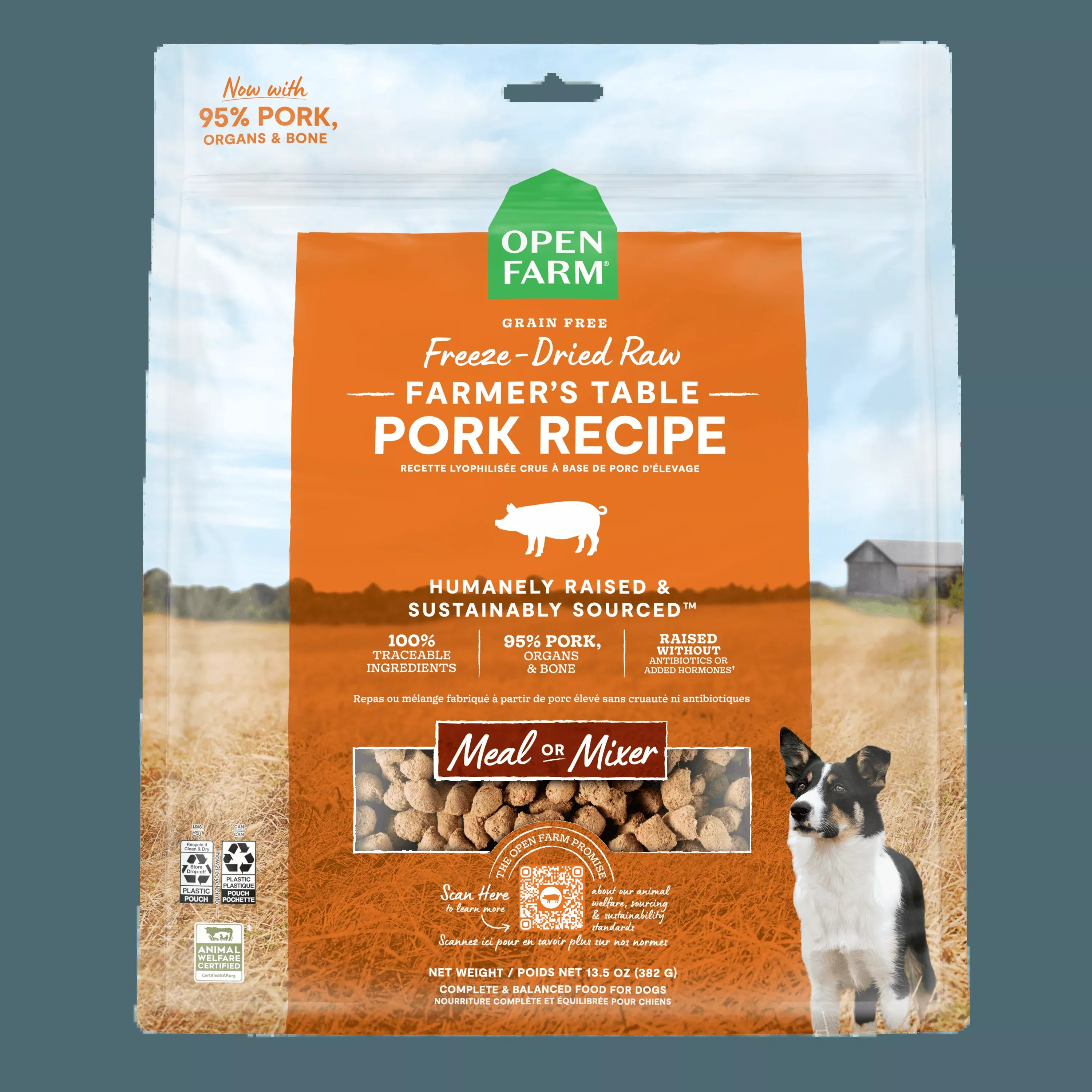 Open Farm Dog Food Farmers Table Pork Freeze Dried Raw