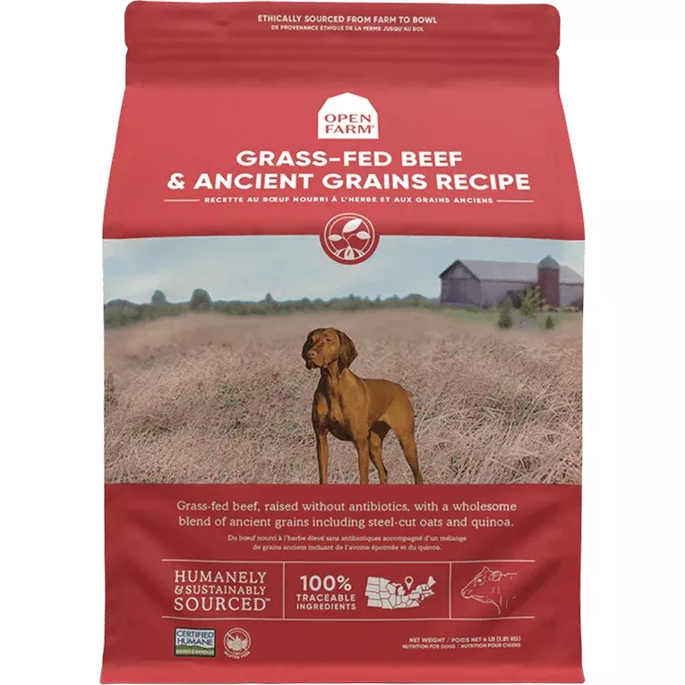 Open Farm Dog Food Grass Fed Beef & Ancient Grains