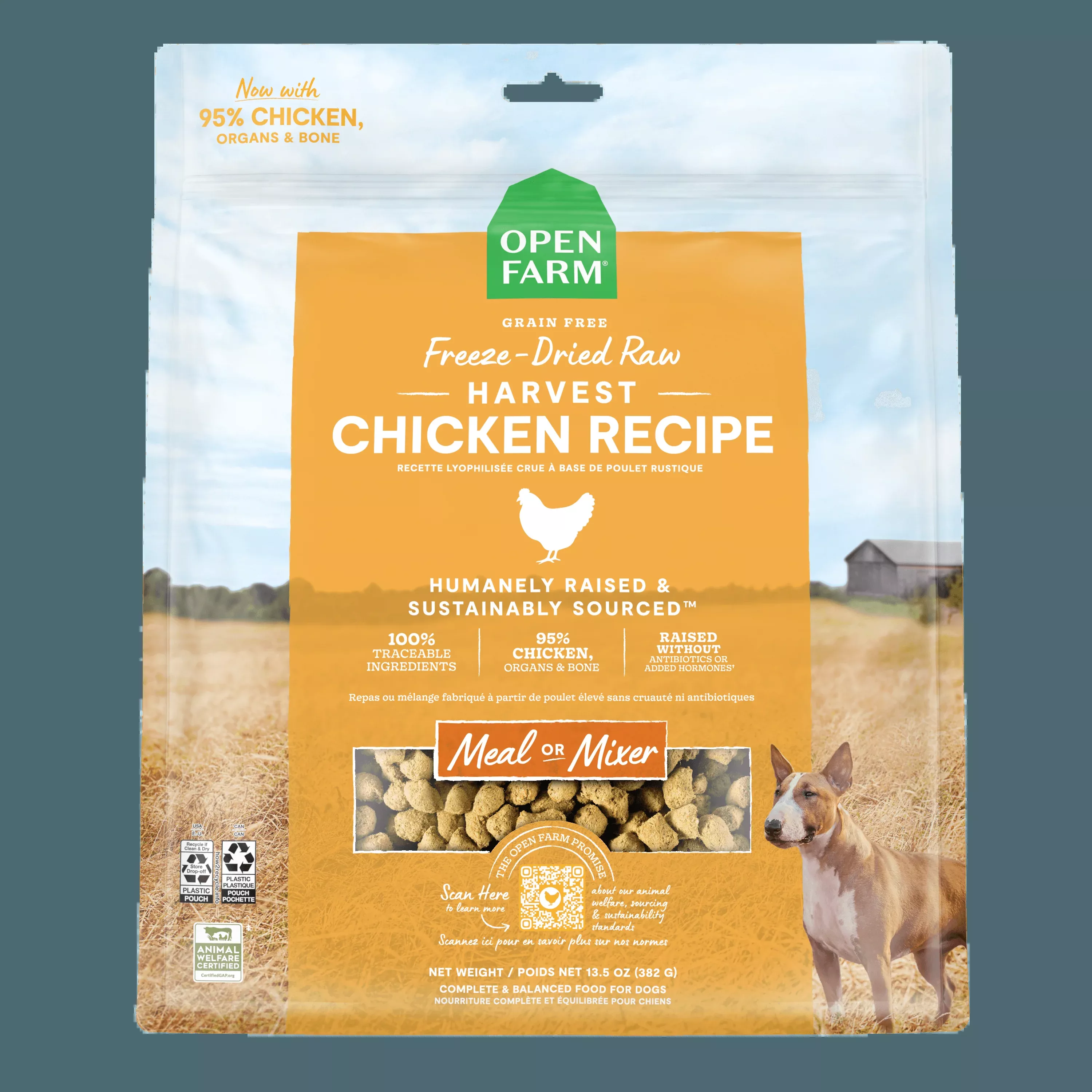 Open Farm Dog Food Harvest Chicken Freeze Dried Raw