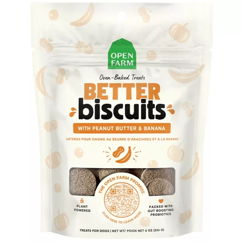 Open Farm Dog Treats Better Biscuits PB & Banana 8 oz – Transform Your Backyard into a Wildlife Oasis for All Creatures
