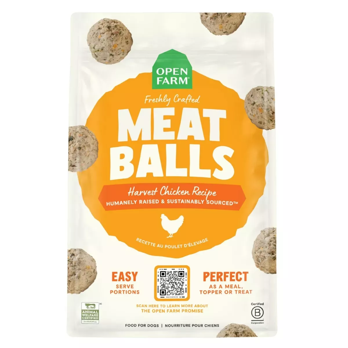Open Farm Freshly Crafted Meatballs Dog Food - Chicken Recipe