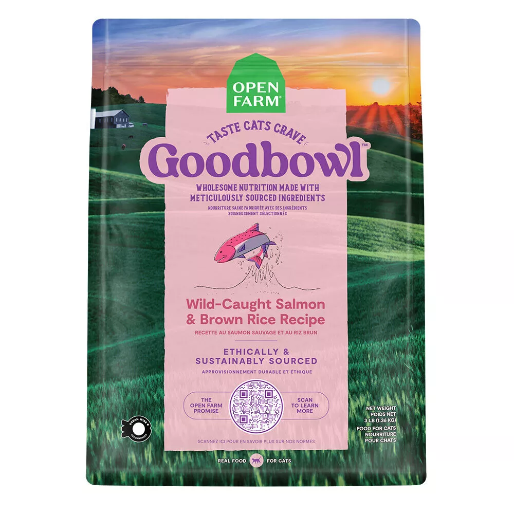 Open Farm, GoodBowl - Salmon & Brown Rice - Dry Cat Food