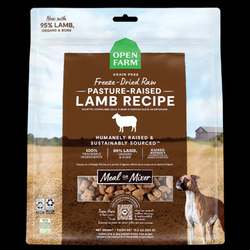 Open Farm Grain-Free Freeze Dried Raw Lamb Dog Food