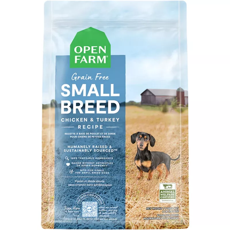 Open Farm Small Breed Chicken & Turkey Recipe, Dry Dog Food