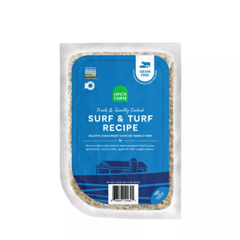 Open Farm Surf & Turf Recipe Gently Cooked For Dogs 16oz Pouch