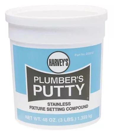 Orgill – Harvey’s Professional Grade Plumbers Putty, 3 Lb, Cup, Off-White, Slight, Solid