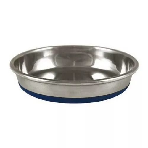 OurPets, OurPets Premium Rubber Bonded Stainless Steel Cat Bowl, Silver, 1 Each/12 Oz