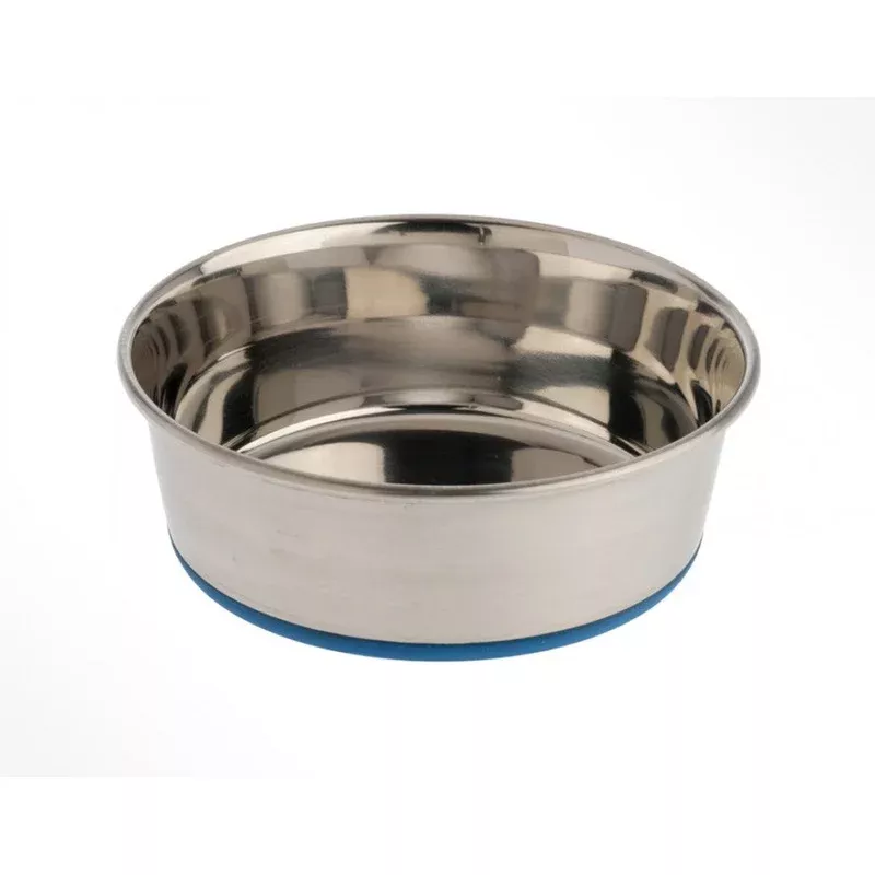 OurPets Premium Rubber-Bonded Stainless Steel Bowl 4.5-qt