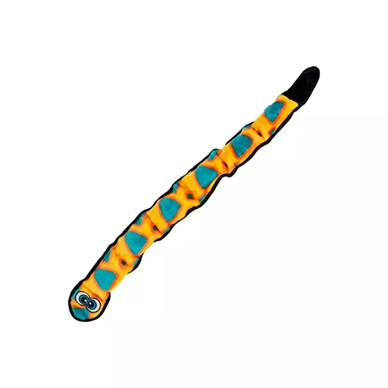 Outward Hound Invincible Snake Orange/blue 6 Squeaker