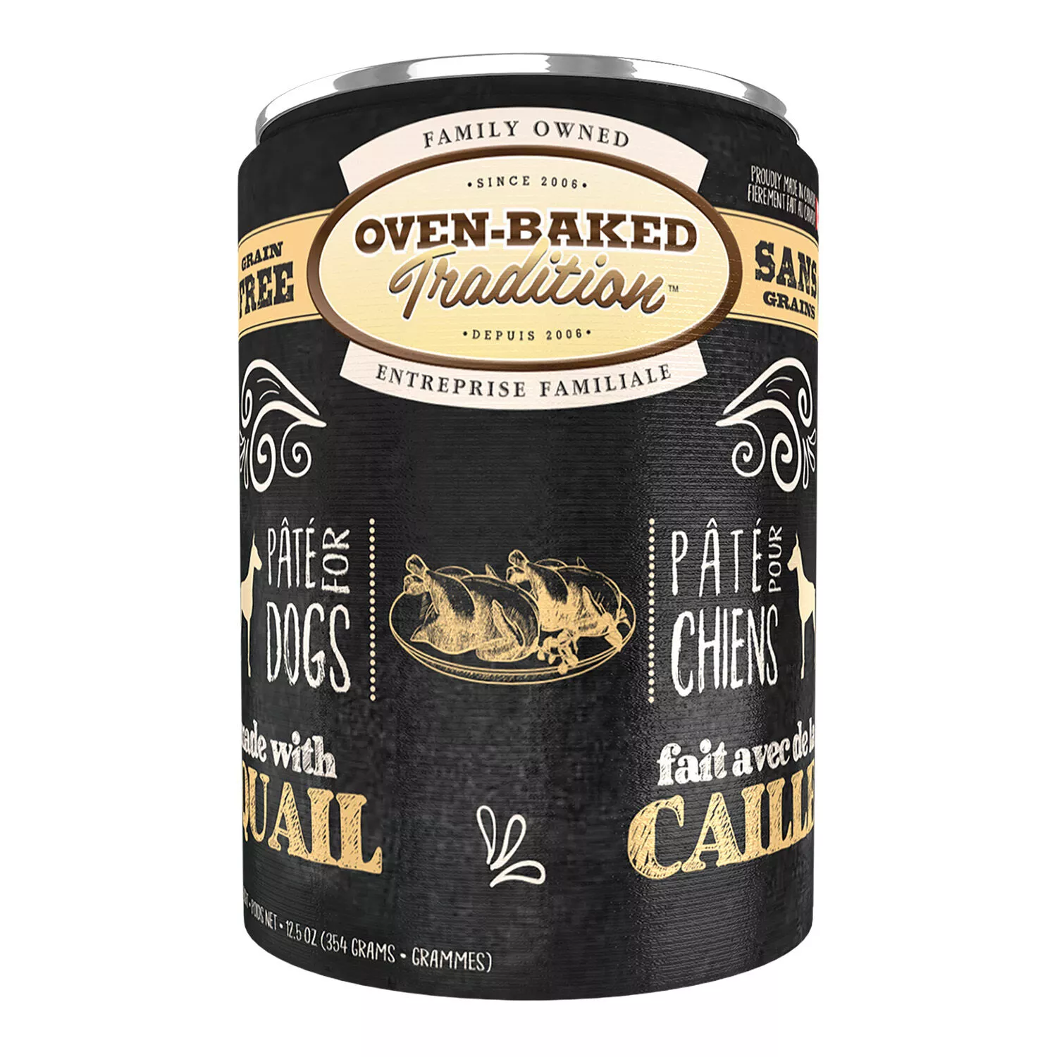 Oven Baked, Adult - Pate Quail - Wet Dog Food
