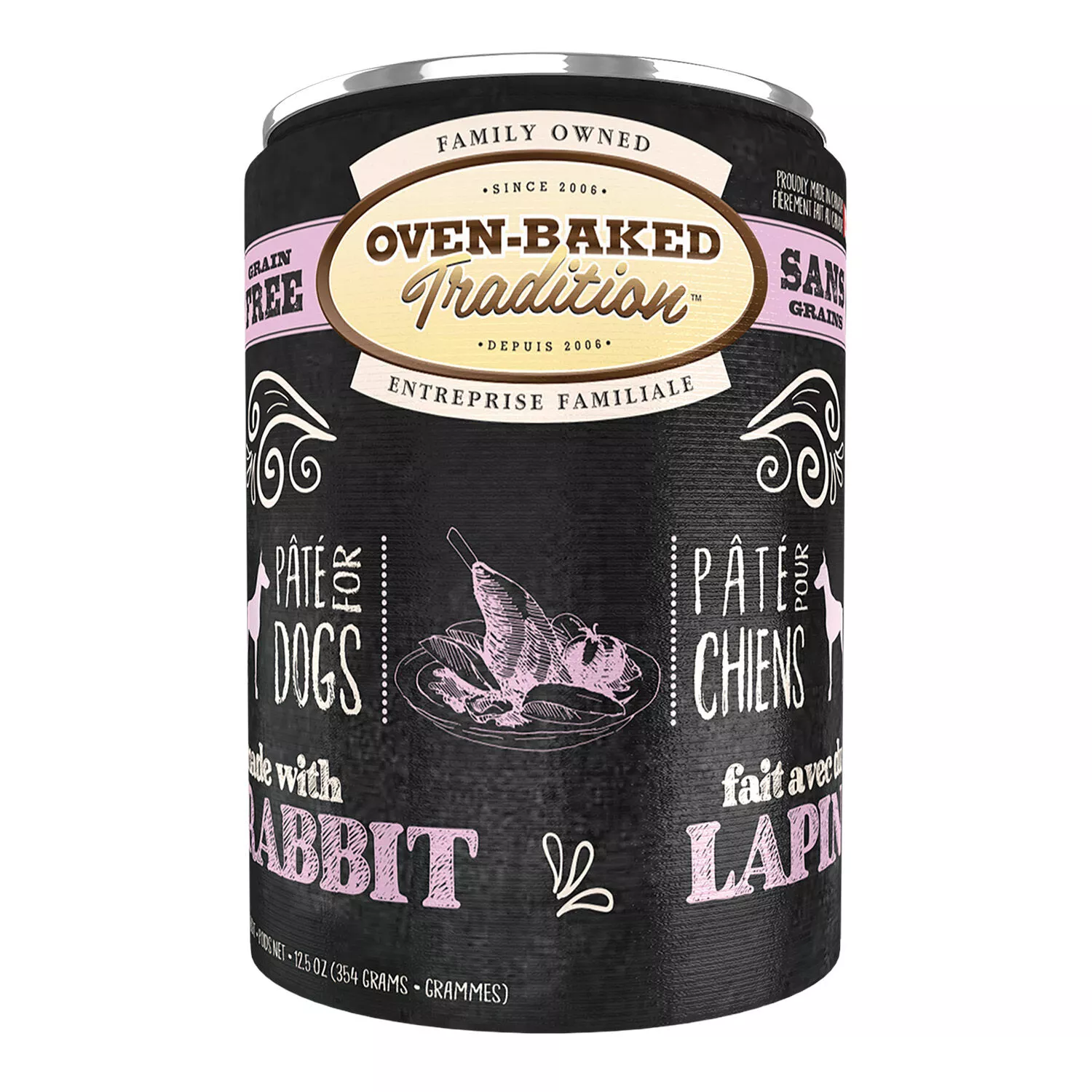 Oven Baked, Adult - Pate Rabbit - Wet Dog Food
