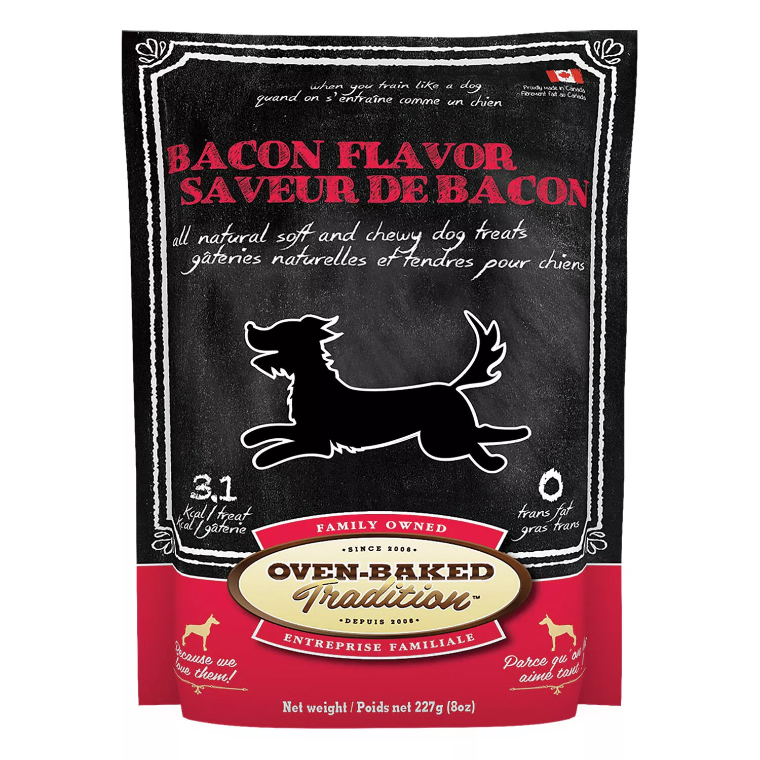 Oven Baked, GF Soft and Chewy Bacon - Dog Treats
