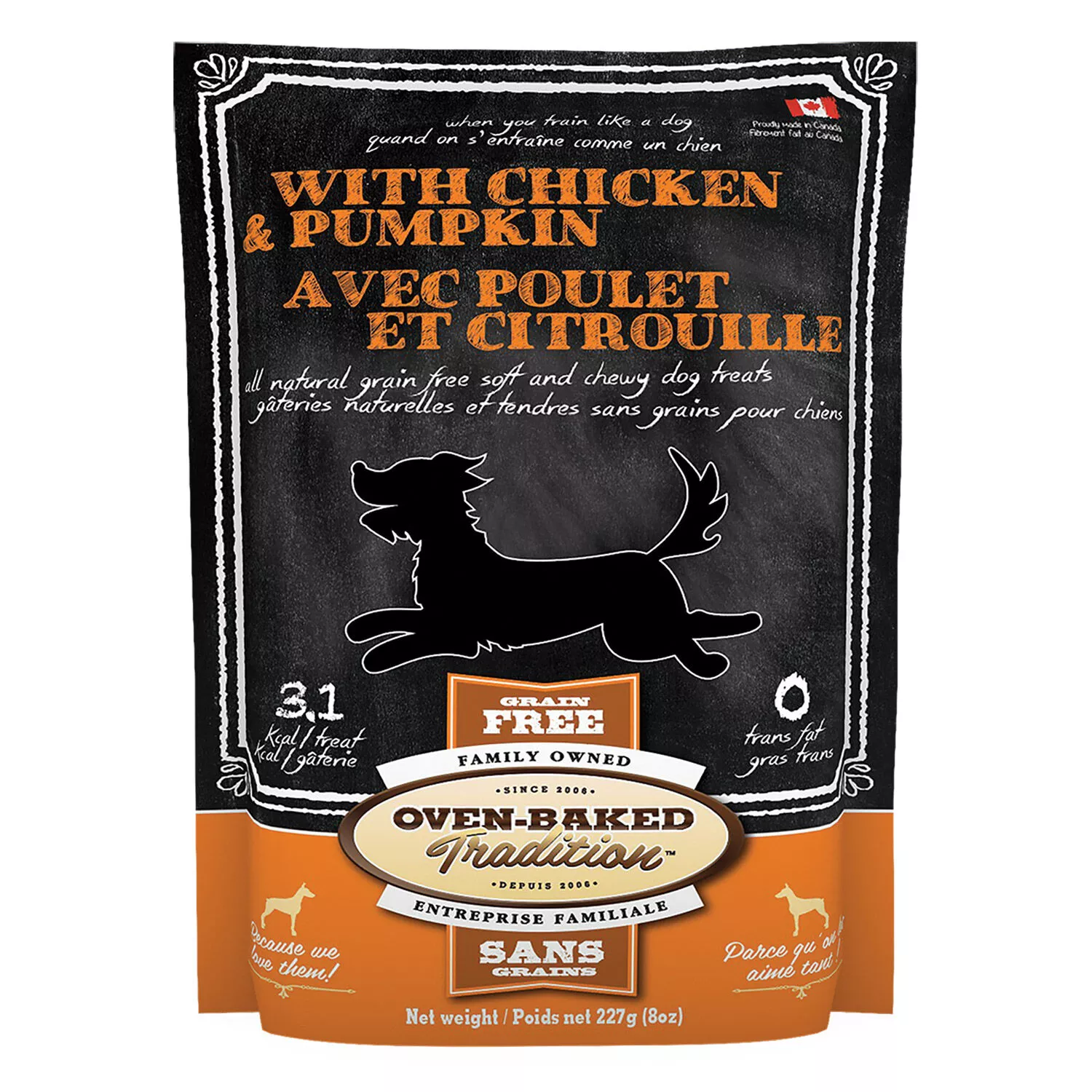 Oven Baked, GF Soft and Chewy Chicken & Pumpkin - Dog Treats