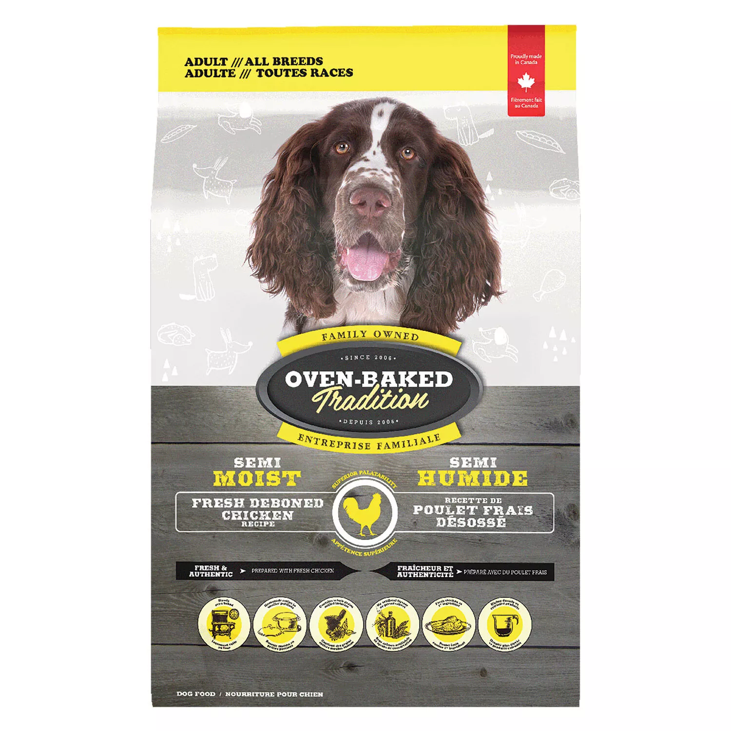 Oven Baked, Semi-Moist Chicken- Dry Dog Food