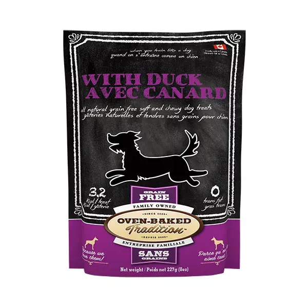 Oven-Baked Tradition All Natural Grain-Free Soft & Chewy Dog Treats - Duck