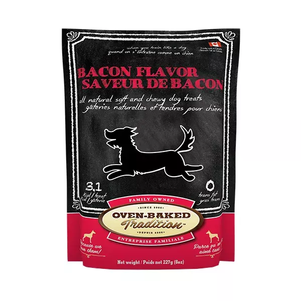 Oven-Baked Tradition All Natural Soft & Chewy Dog Treats - Bacon Flavour