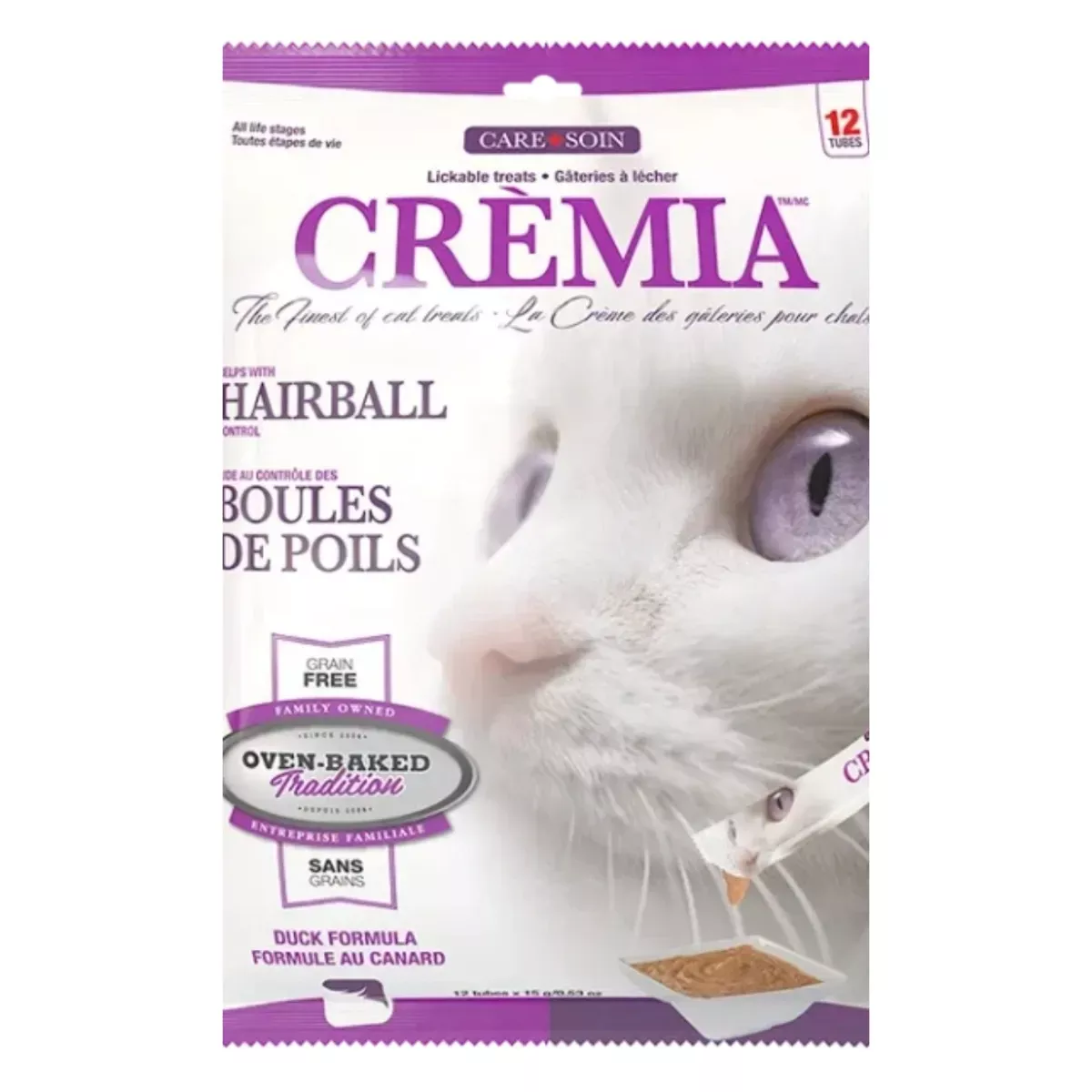 Oven-Baked Tradition Crèmia Hairball Treat for Cats - Duck Formula