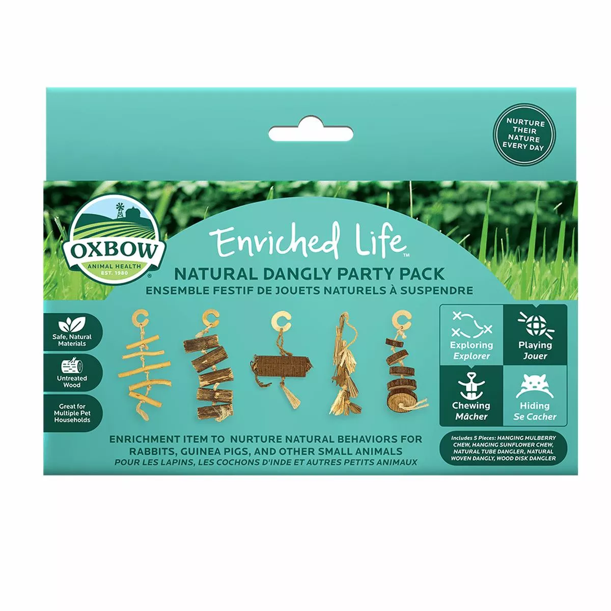 Oxbow Animal Health Enriched Life – Natural Dangly Party Pack