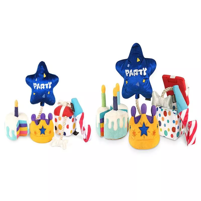 P.L.A.Y. Party Time Collection Plush Dog Toys