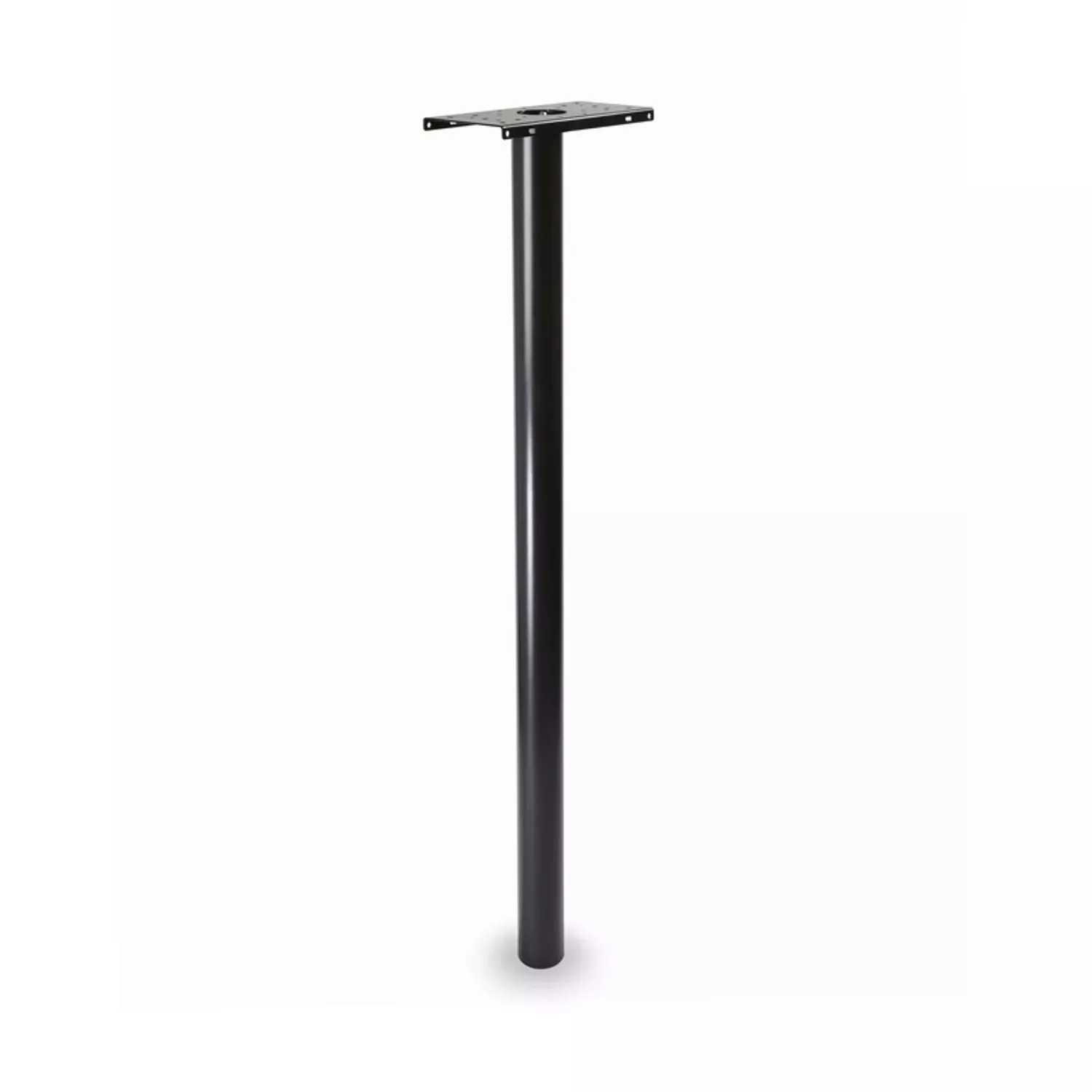 Pacifica 53.5 In. Black Powder Coated Galvanized Steel Mailbox Post