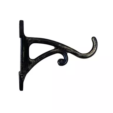 Panacea Brushed Bronze Cast Aluminum Hanging Plant Bracket with Vine – 4″