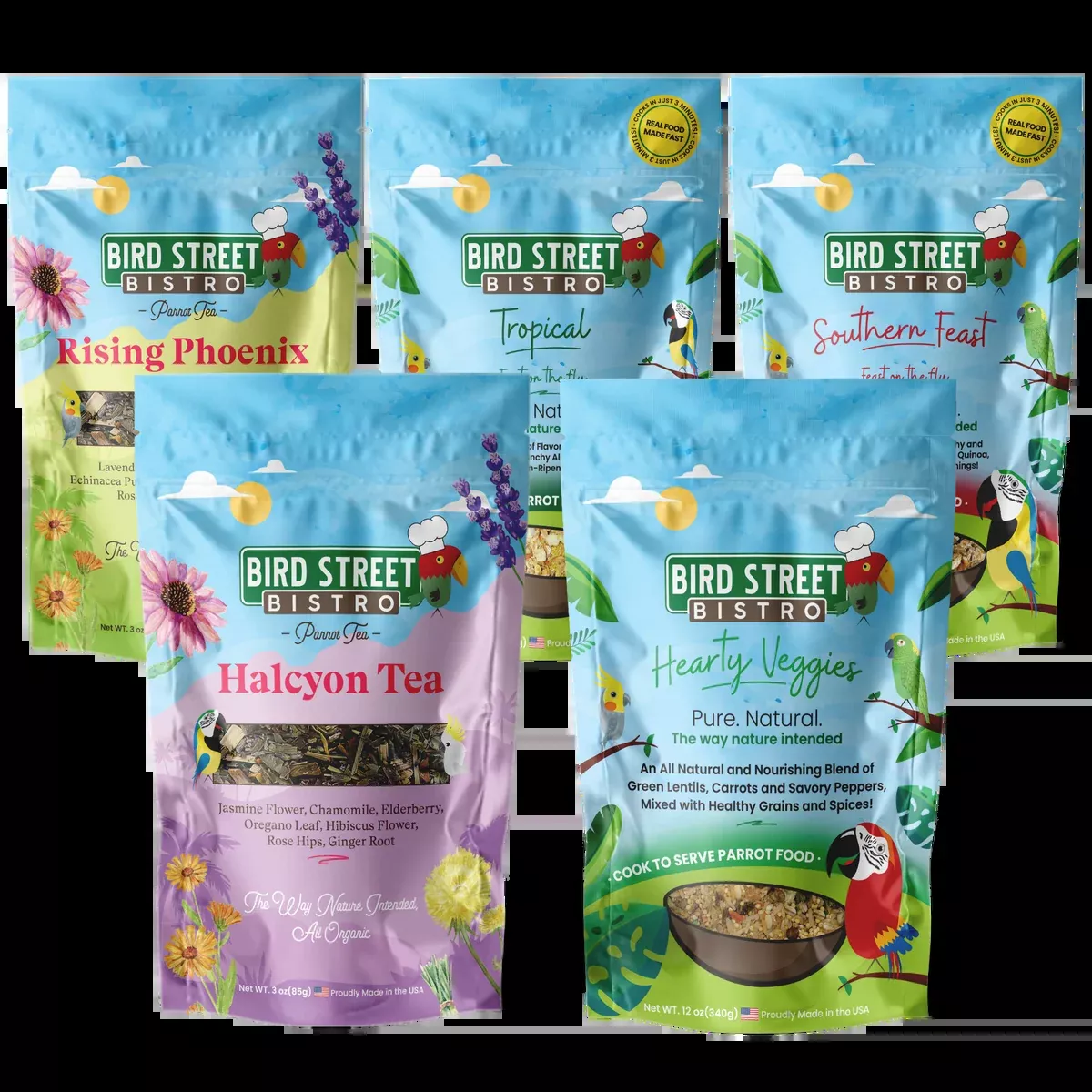 Parrot Food & Tea Starter Pack