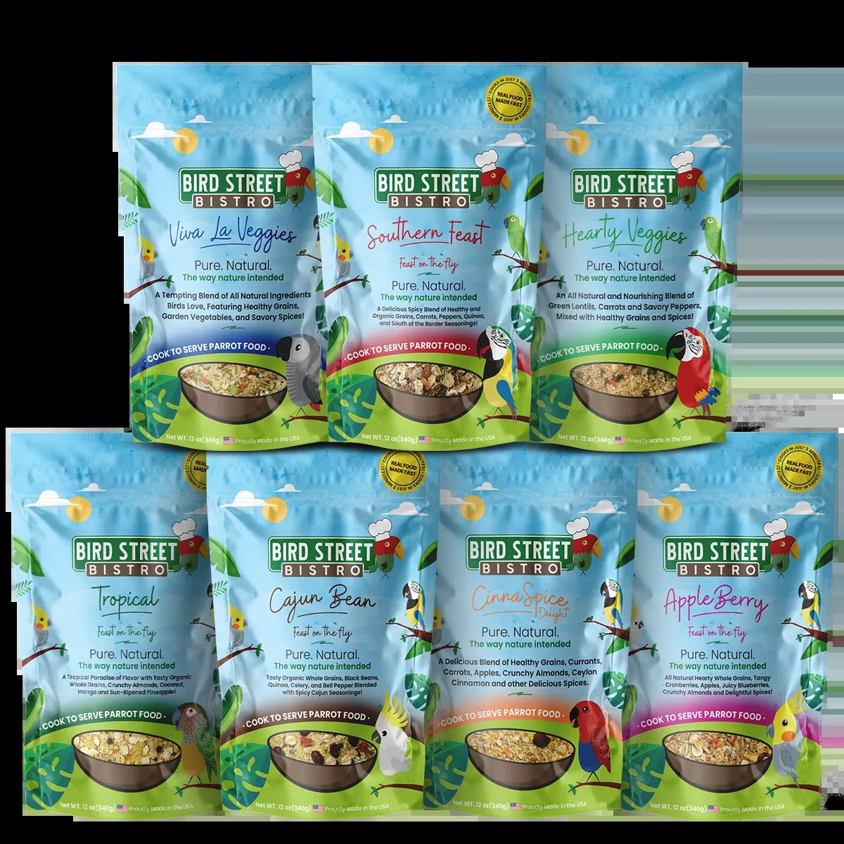 Parrot Food Variety Pack