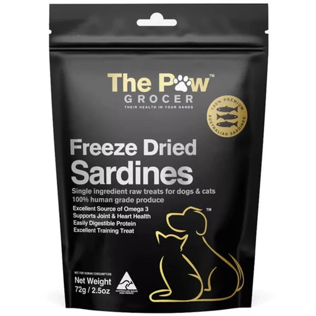 The Paw Grocer - Freeze Dried Sardines 72g